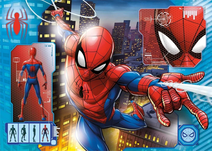 CLEMENTONI Puzzle Spiderman: Do akce 2x60 dílků