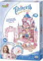 3D puzzle s drahokamy CubicFun Kids 2v1 Princess: Zámek a tajná zahrada 92 dílků