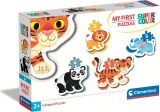 CLEMENTONI Moje první puzzle Safari 4v1 (2,3,4,5 dílků)