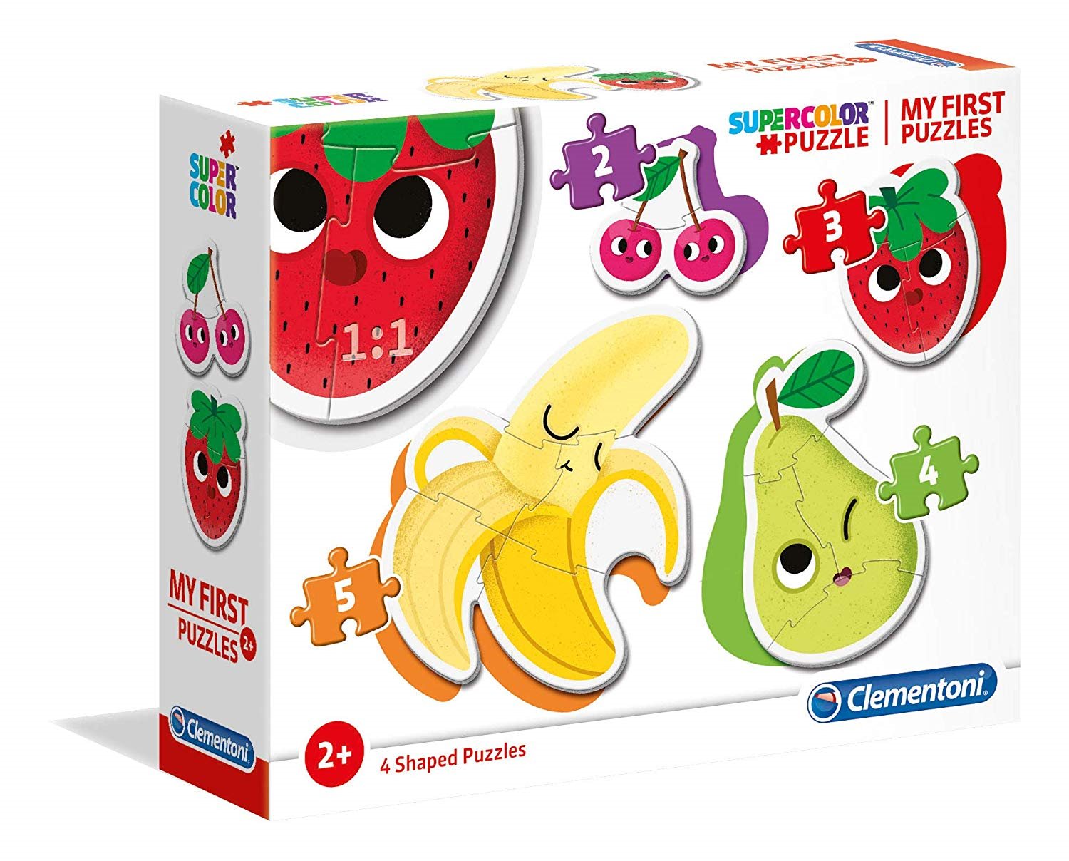 CLEMENTONI Moje první puzzle Ovoce 4v1 (2,3,4,5 dílků)