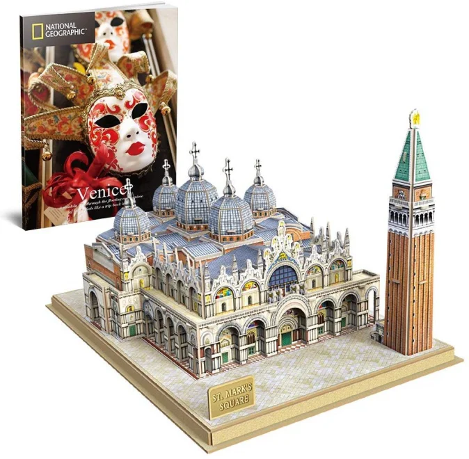3D puzzle National Geographic: Náměstí svatého Marka 107 dílků