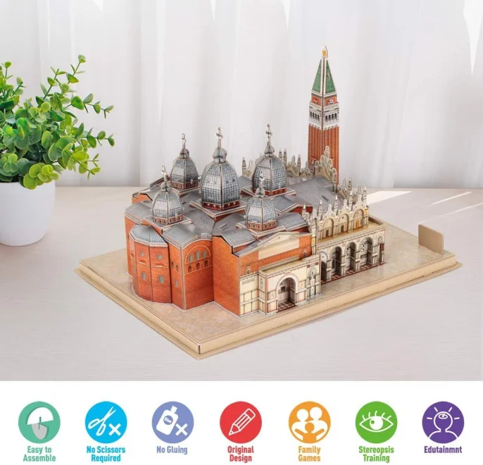 3D puzzle National Geographic: Náměstí svatého Marka 107 dílků