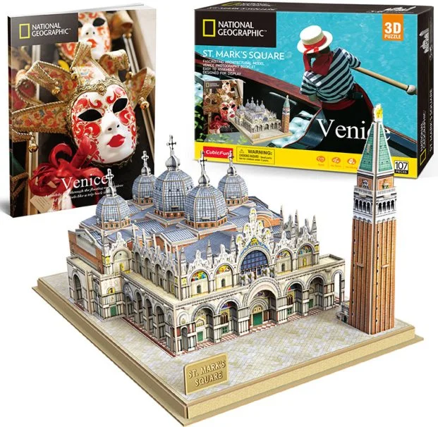 3D puzzle National Geographic: Náměstí svatého Marka 107 dílků