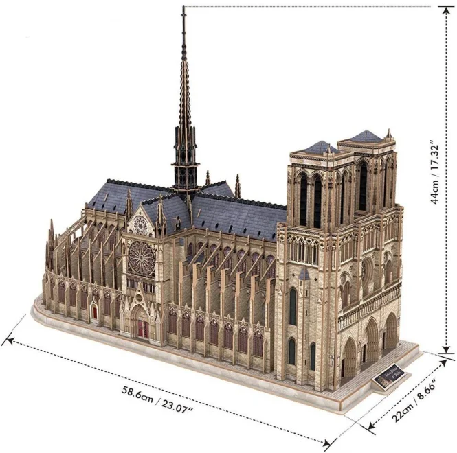 CUBICFUN 3D puzzle Katedrála Notre-Dame 293 dílků (Master Collection)