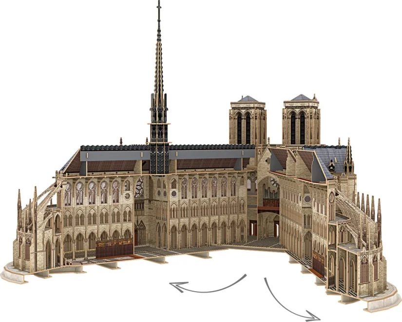 CUBICFUN 3D puzzle Katedrála Notre-Dame 293 dílků (Master Collection)