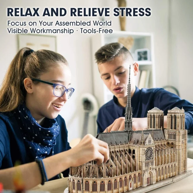 CUBICFUN 3D puzzle Katedrála Notre-Dame 293 dílků (Master Collection)