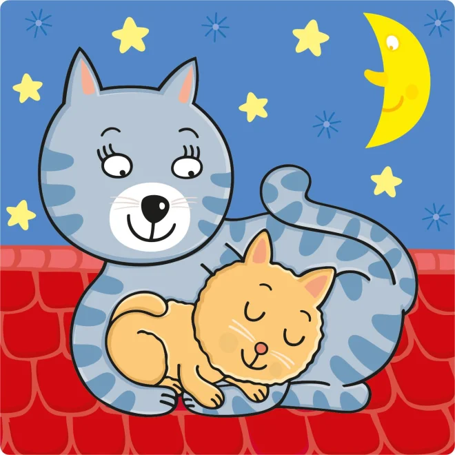 DINO Baby puzzle Domácí zvířátka 3v1 (3,4,5 dílků)