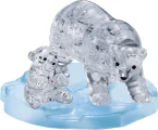 3D Crystal puzzle Lední medvěd a mládě 40 dílků