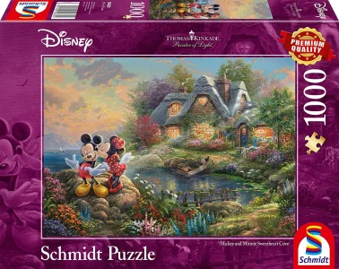 Puzzle Schmidt 1000 dílků Mickey a Minnie: Zátoka zamilovaných