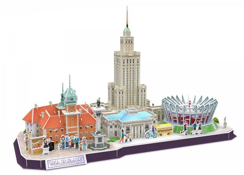 CUBICFUN 3D puzzle CityLine panorama: Varšava 159 dílků