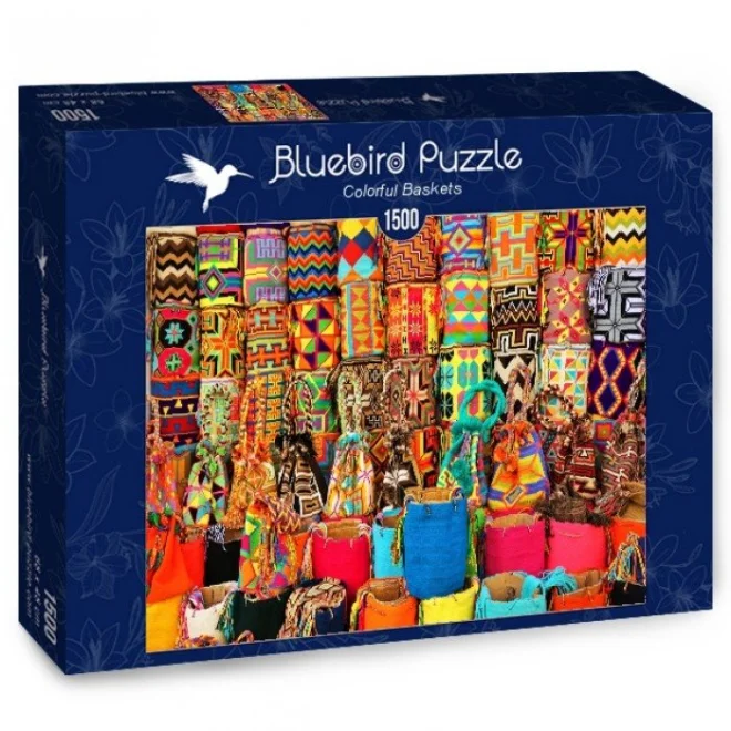 Bluebird Puzzle Barevné košíky 1500 dílků