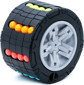 Hlavolam Norimpex Magické kolo 2v1 s kuličkami a fidget spinnerem