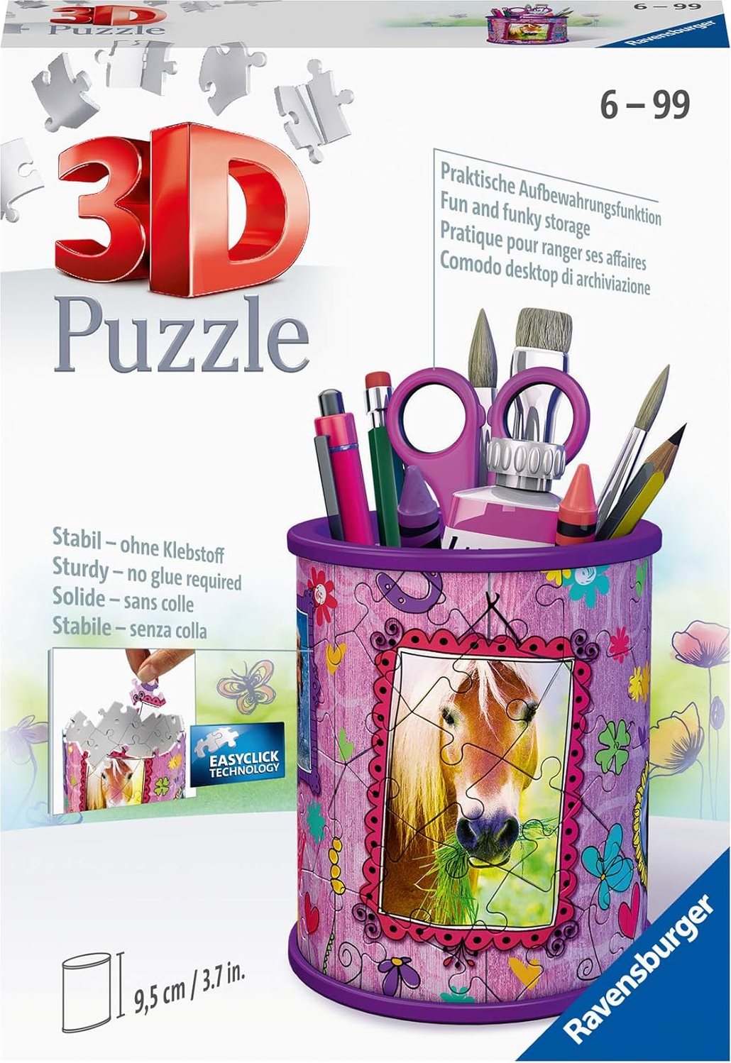RAVENSBURGER 3D puzzle stojan: Kůň 57 dílků