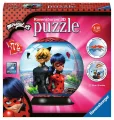 RAVENSBURGER 3D Puzzleball Kouzelná Beruška a Černý kocour 72 dílků
