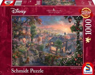 Puzzle Lady a Tramp 1000 dílků