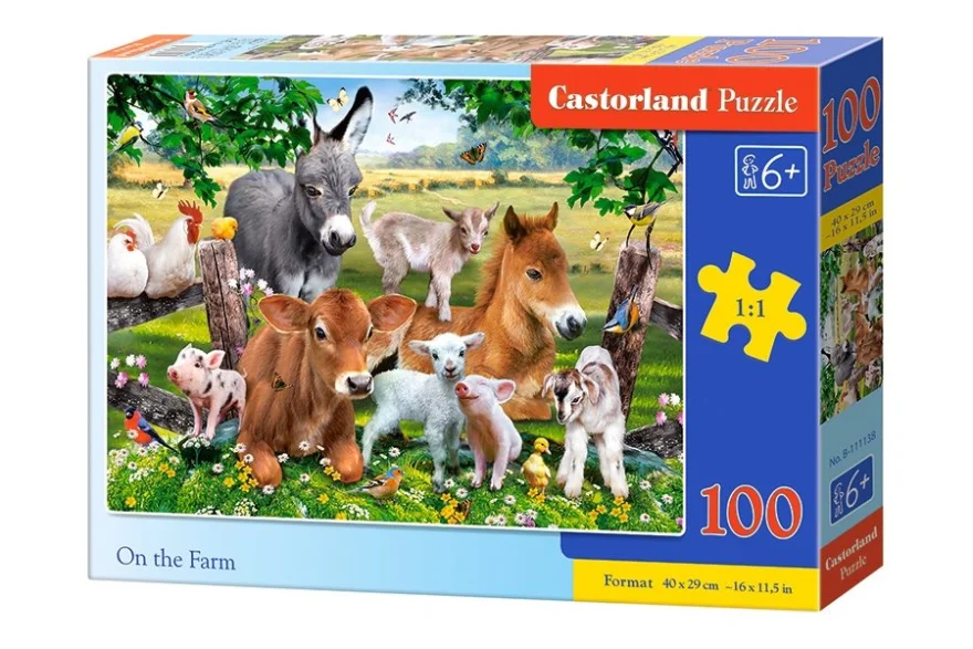 CASTORLAND Puzzle Na farmě 100 dílků