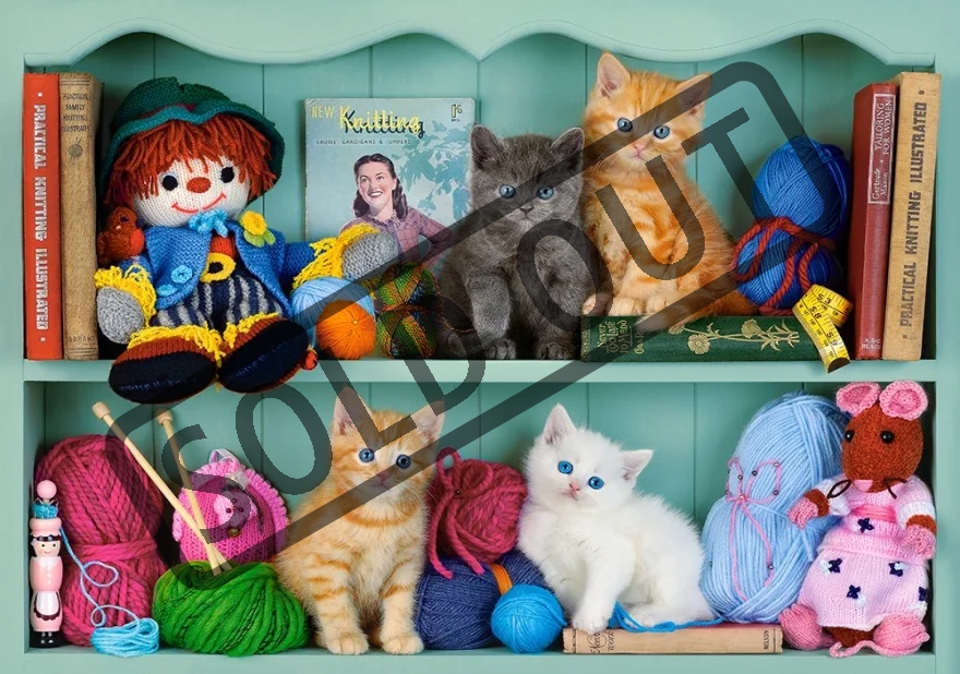 CASTORLAND Puzzle Kočičí polička 500 dílků