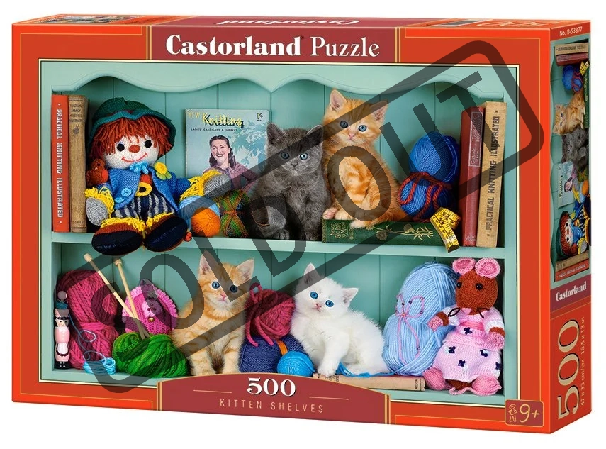 CASTORLAND Puzzle Kočičí polička 500 dílků