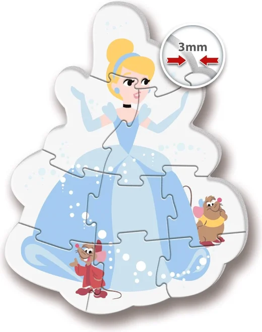 CLEMENTONI Moje první puzzle Disney princezny 4v1 (3,6,9,12 dílků)