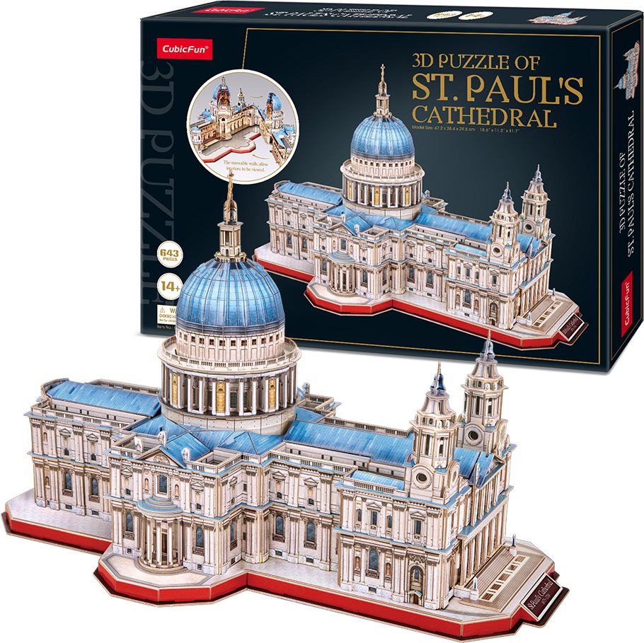 CUBICFUN 3D puzzle Katedrála svatého Pavla 643 dílků (Master Collection)