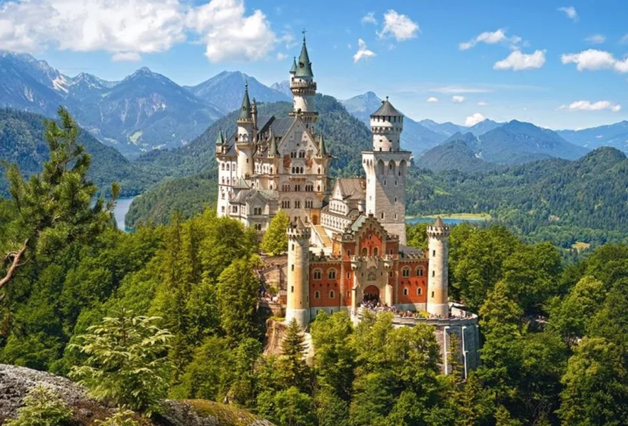 CASTORLAND Puzzle Výhled na zámek Neuschwanstein 500 dílků