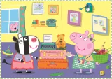 Trefl Puzzle Prasátko Peppa: Vzpomínky na prázdniny 4v1 (12,15,20,24 dílků)