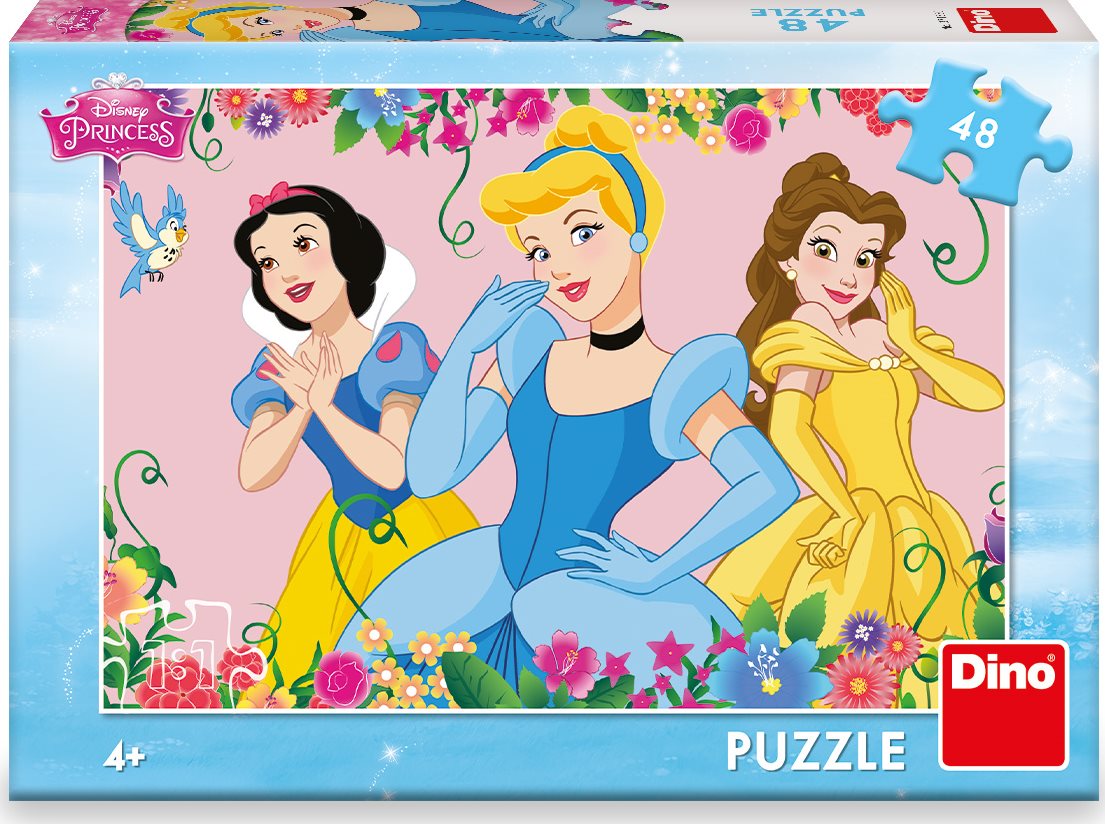 DINO Puzzle Rozkvetlé princezny 48 dílků