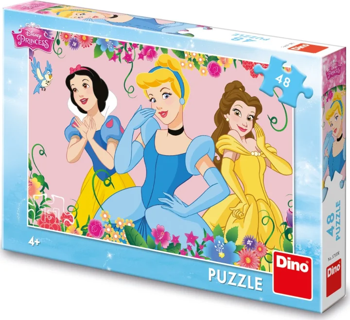 DINO Puzzle Rozkvetlé princezny 48 dílků