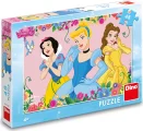 DINO Puzzle Rozkvetlé princezny 48 dílků