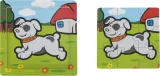 Dřevěné puzzle pro nejmenší BABU Pejsek 9 dílků