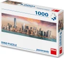 DINO Panoramatické puzzle Manhattan za soumraku, New York 1000 dílků