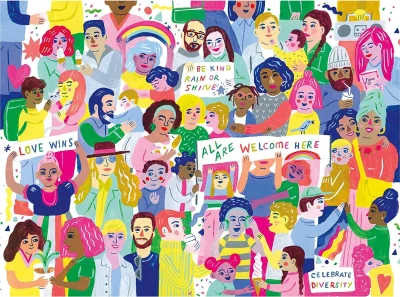 Puzzle Všichni jsou zde vítáni! 1000 dílků