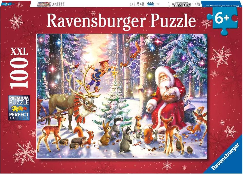 Ravensburger Puzzle Vánoce v lese XXL 100 dílků