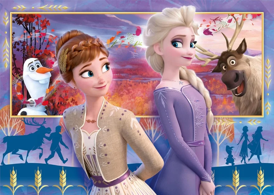 CLEMENTONI Puzzle Ledové království 2, 2x60 dílků