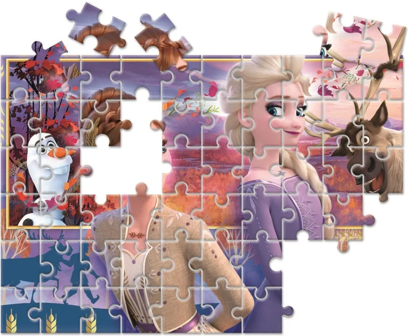 CLEMENTONI Puzzle Ledové království 2, 2x60 dílků