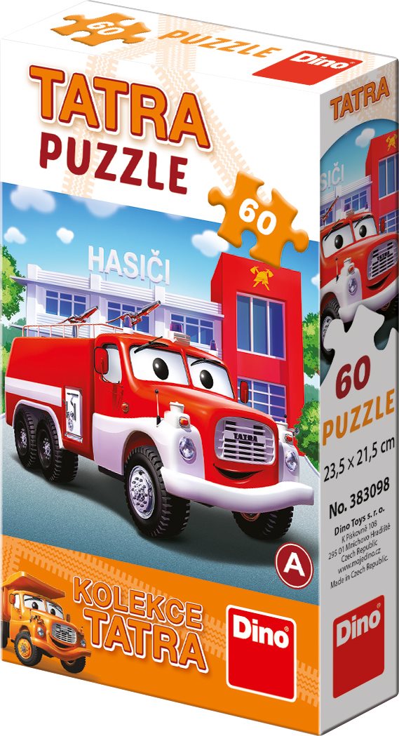 Puzzle Tatra Auta: Hasiči 60 dílků
