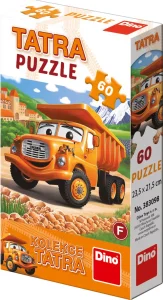 Puzzle Tatra Auta: Tatra 148 oranžová 60 dílků