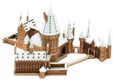 3D puzzle Harry Potter: Zasněžený Bradavický hrad (ICONX)
