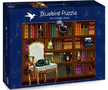 Puzzle Vintage knihovna 1000 dílků