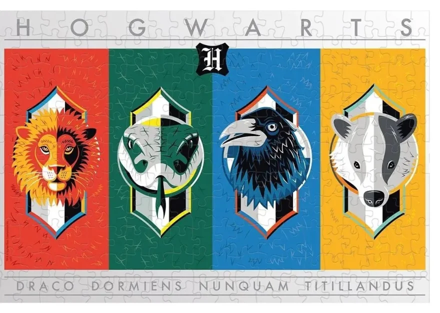 WINNING MOVES Puzzle Harry Potter: Erby bradavických kolejí 500 dílků