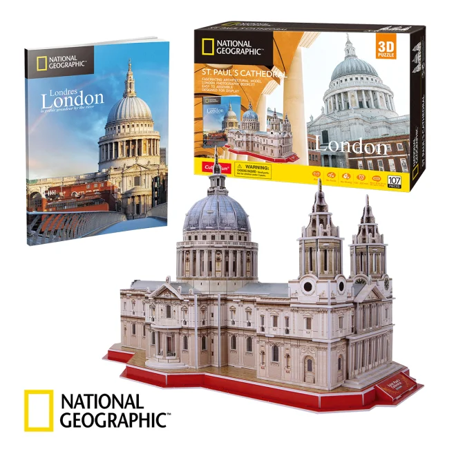 CUBICFUN 3D puzzle National Geographic: Katedrála svatého Pavla 107 dílků