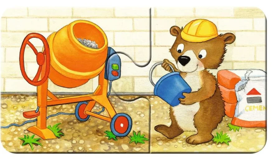 Ravensburger Moje první puzzle Zvířátka na stavbě 9x2 dílků
