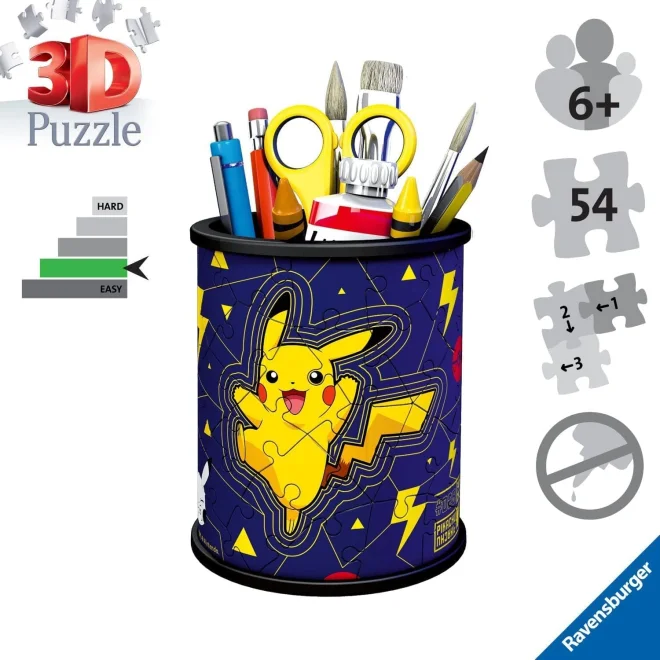 RAVENSBURGER 3D puzzle stojan: Pokémon 57 dílků