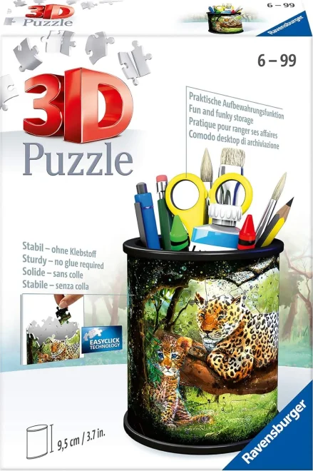 Ravensburger 3D puzzle stojan: Levharti 57 dílků