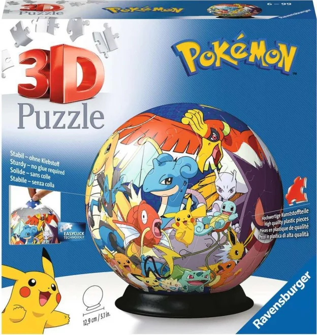 RAVENSBURGER 3D Puzzleball Pokémoni 72 dílků