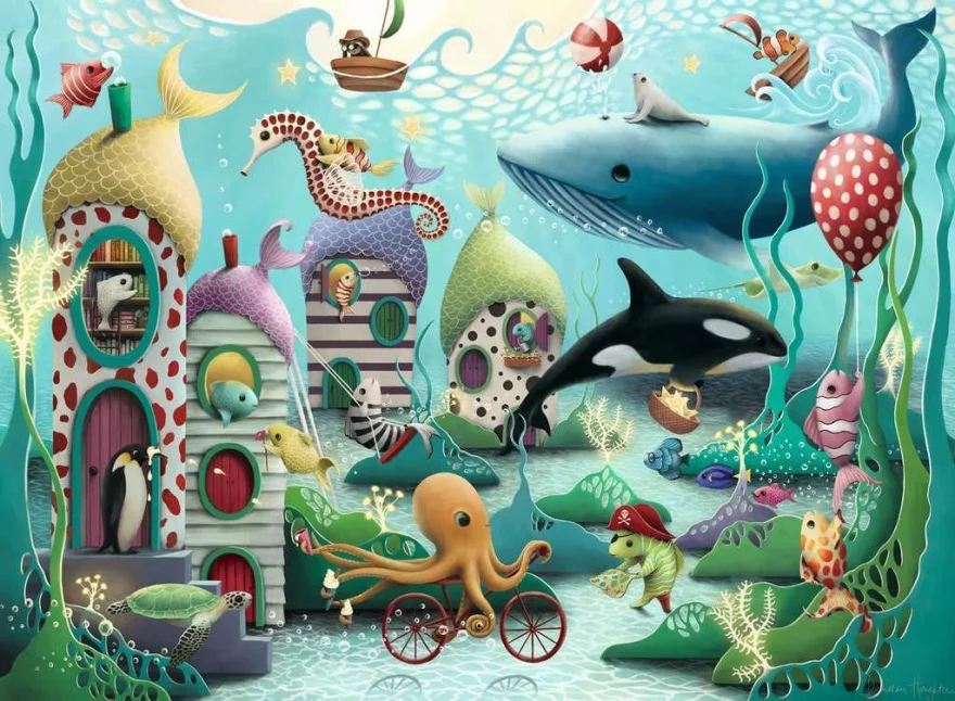 RAVENSBURGER Puzzle Mořské zázraky XXL 100 dílků