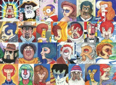 Puzzle Abeceda ve tvářích 500 dílků