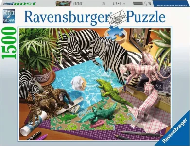 Puzzle Origami zvířata 1500 dílků