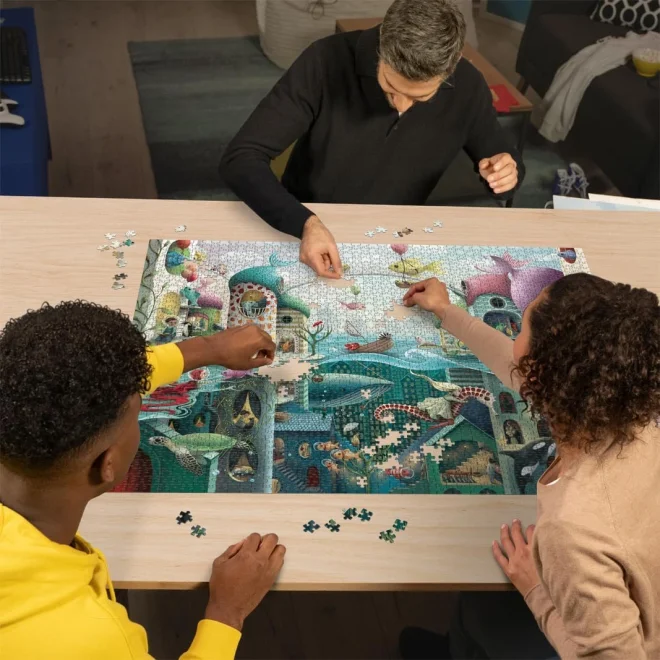 RAVENSBURGER Puzzle Kdyby ryby mohly chodit 2000 dílků