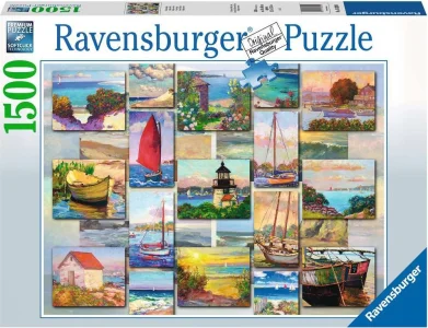 Puzzle Lodě a pobřeží 1500 dílků